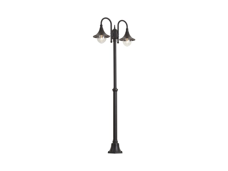 Lanterne d'extérieur classique noire 200cm ip44 - daphne  - Conforama E