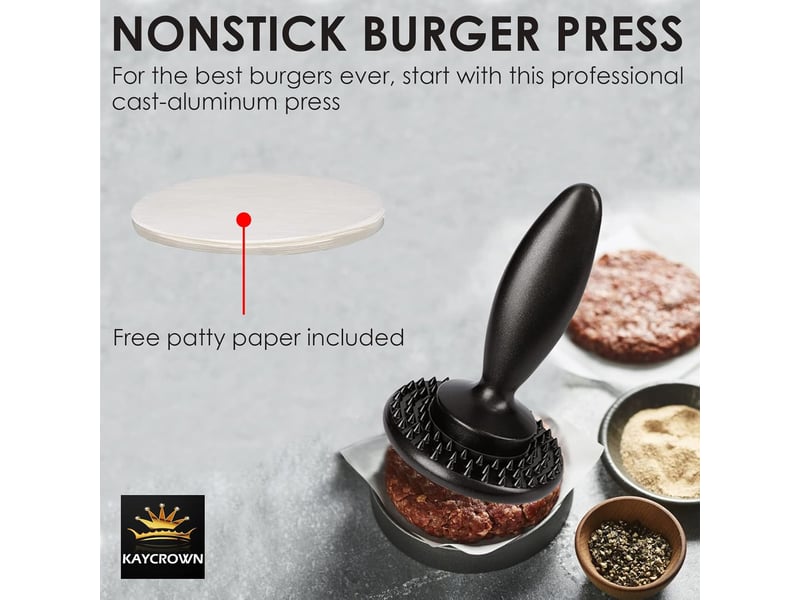  Presse à hamburger - attendrisseur de viande double face - machine à galettes de hamburger - outil de préparation pour attendrir le steak, le bœuf et QWE000621 - Conforama B