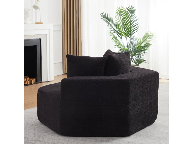  Chaise hexagonale moderne et canapé en chenille: modularité illimitée, configurations polyvalentes, design tendance  - Conforama E