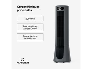 Rafraîchisseur d'air KLARSTEIN  - 45 watts 3 vitesse(s)