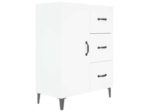 Buffet - bahut - meuble de rangement blanc 69,5x34x90 cm bois d'ingénierie