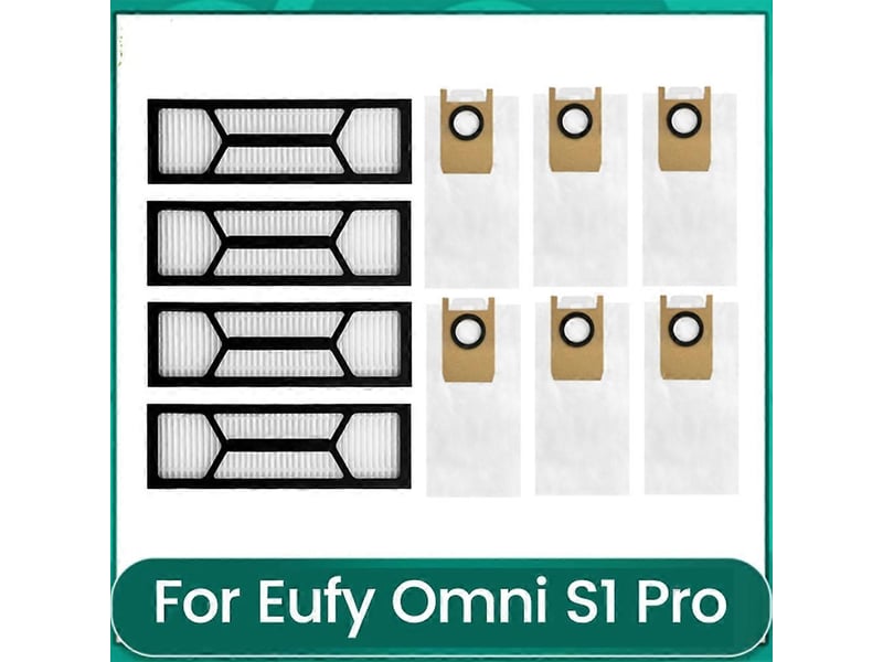  10pcs dust bags hepa filter for omni s1 pro robot vacuum cleaner parts replacement dust bags washable filters  - Conforama A
