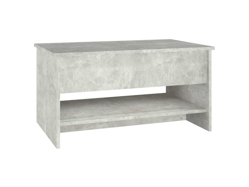  Table basse rectangulaire | table de salon gris béton 80x50x40 cm bois d'ingénierie  - Conforama E
