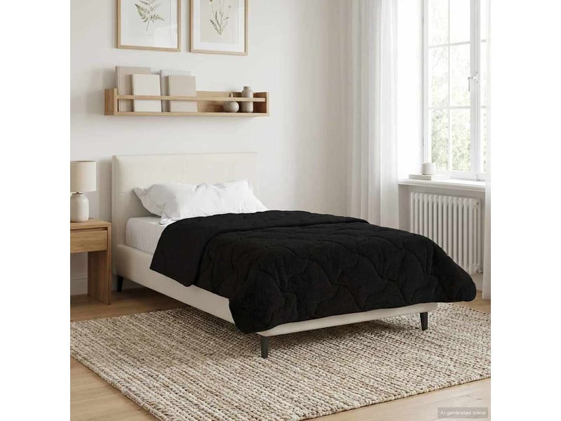  Duvet d'hiver - couette 135 x 200 cm hiver - couette noir respirant  - Conforama B