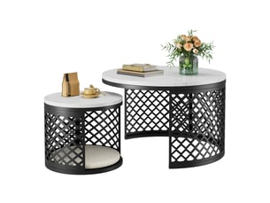 Table basse coloris blanc ELVMI