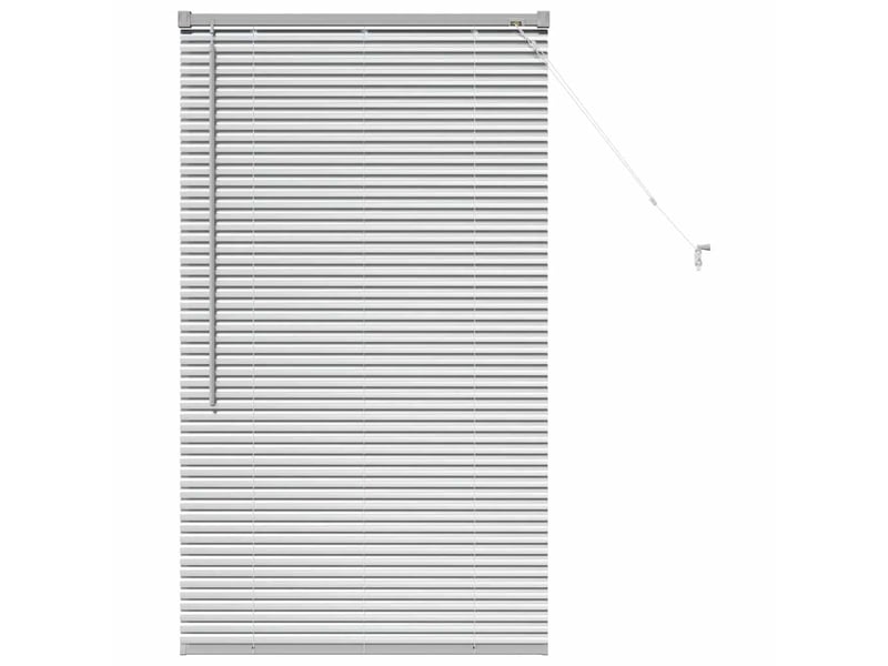 Store vénitien, store de fenêtre argenté 130 x 75 cm 25 mm aluminium cf47557 - Conforama A