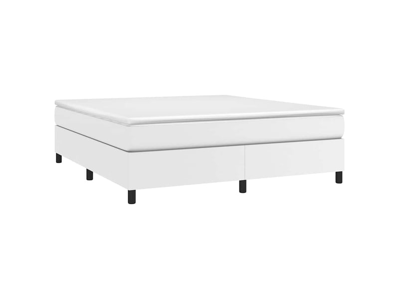  Lit double- lit adulte -  cadre de lit à lattes blanc 180x200 cm similicuir  - Conforama B