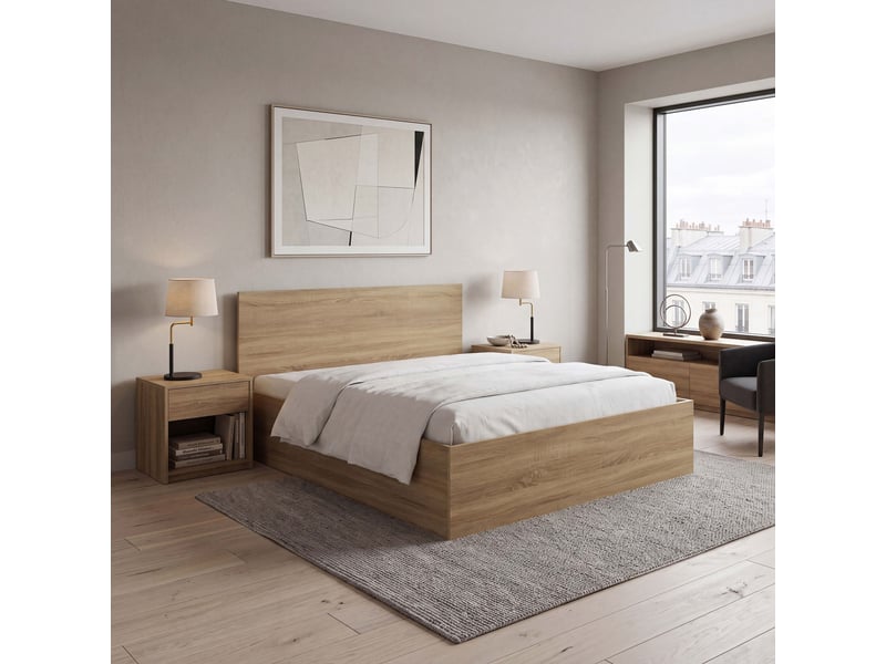 Lit adulte 140x190 cm  - Conforama W