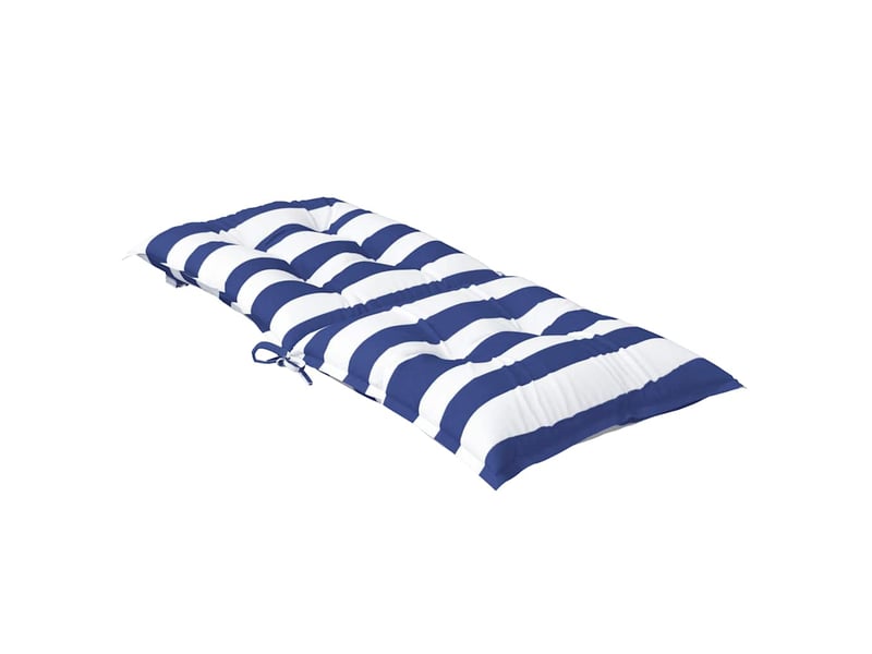  Lot de 2 coussins d'extérieur, coussins de chaise tissu rayé bleu et blanc cf56403  - Conforama E