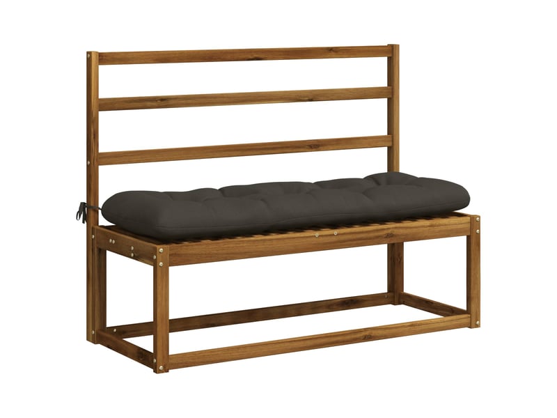  Lot de 2 coussins de banc, coussins d'assise vianen 100 % polyester anthracite cf57630  - Conforama C