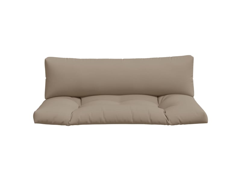  Lot de 2 coussins de palette, coussins de canapé taupe tissu cf59622  - Conforama D