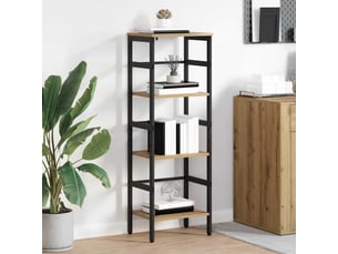 Étagère 3 niveaux, étagère de rangement 40 x 29,5 x 115 cm bois d'ingénierie shl7101