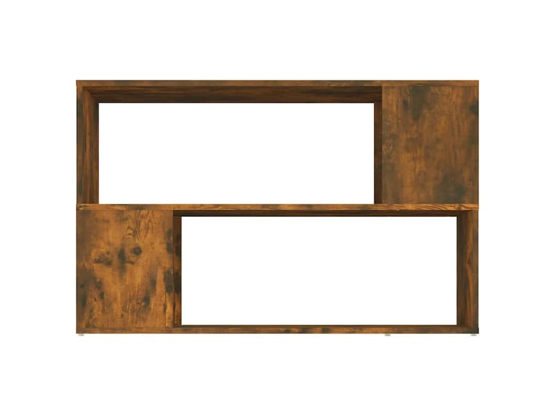  Bibliothèque, étagère de rangement chêne fumé 100x24x63 cm bois d'ingénierie  - Conforama E