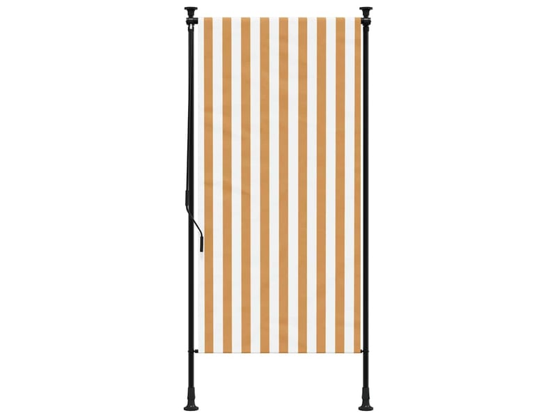  Store enrouleur, store roulant d'extérieur orange et blanc 120x270cm tissu acier cf47435  - Conforama C
