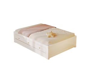 Lit banquette 90x200 cm <strong></strong> <strong>OPULERANE TRADING LTD</strong> coloris blanc