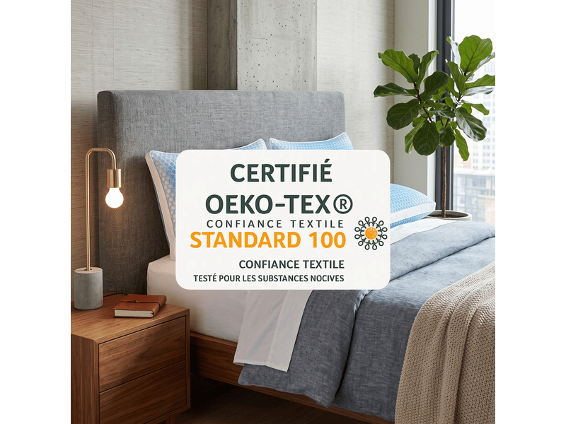 Oreiller ferme microfibre - 50 x 30 cm - housse tpe 3d - collection innovant C07-ORM07 50/30 - Conforama C