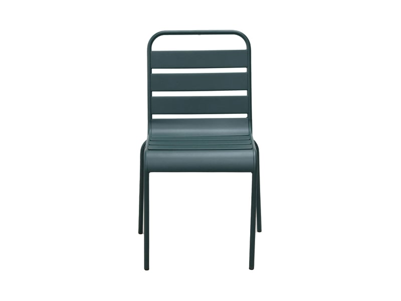  Ensemble table de jardin + 4 chaises en métal vert sapin - baca  - Conforama E