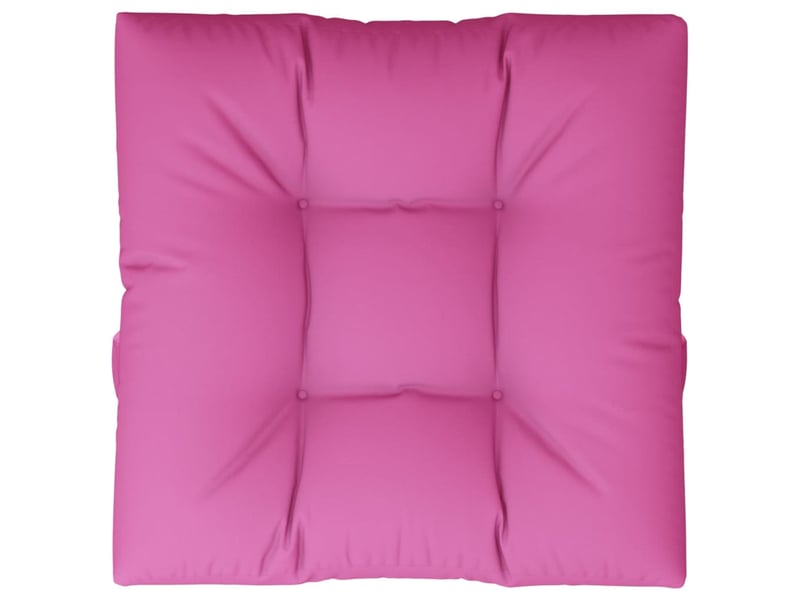  Coussin de palette, coussin de chaise, coussin de canapé rose 70x70x12 cm tissu cf55434  - Conforama A