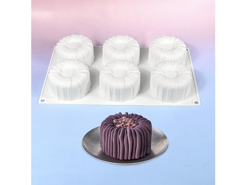 Set de moules à gâteau en silicone 3d fraise et framboise - moules à dessert flexibles pour mousse, brownies, gelée, glaces et sucreries (blanc) - Conforama E