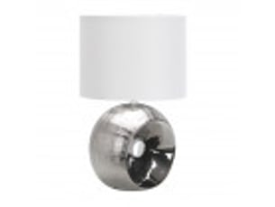 Lampe à poser fabrilamp ea e27 coloris chromé 52 x 30 x 30 cm