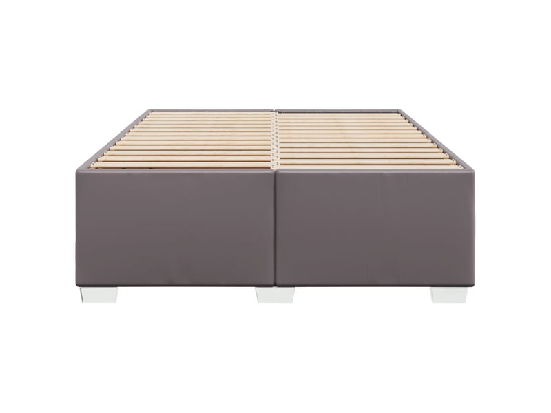  Lit double- lit adulte -  cadre de lit sans matelas gris 140x200 cm similicuir  - Conforama C