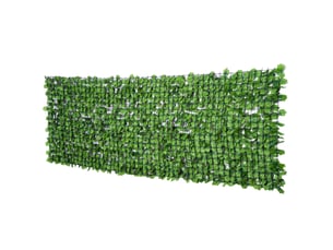 Hedge artificielle 300x100 cm, vert clair, idéale pour balcon & décoration murale, uv résistant & facile d'entretien