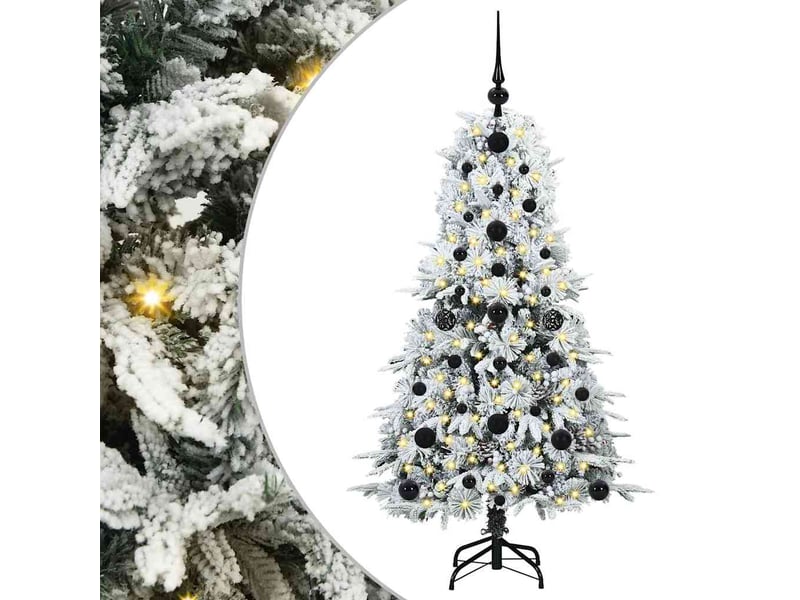  Sapin de noël, arbre de noël artificiel à branches articulées blanc 120 cm shl2917  - Conforama A
