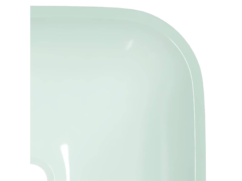  Lavabo de salle de bain, vasque à poser verre 42x42x14 cm blanc cf65686  - Conforama E