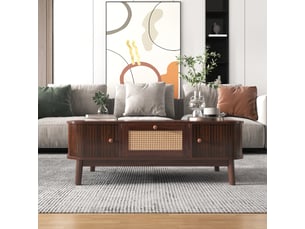 Table basse rectangulaire coloris naturel <strong></strong> <strong></strong>