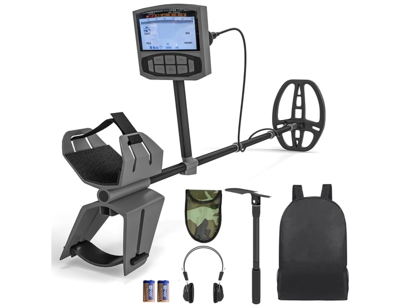 Détecteur de métaux portable 5 modes avec écran lcd et alarme evryae - Conforama A