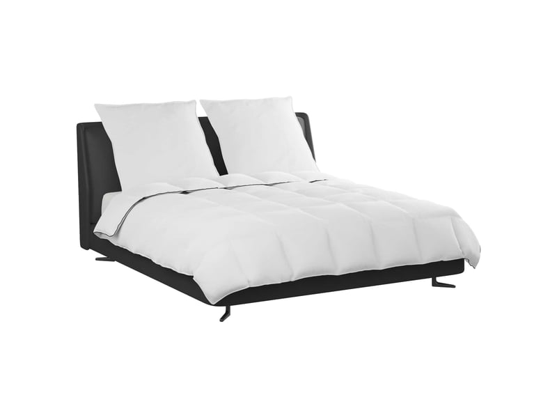 Duvet d'hiver avec oreiller 3 pièces - couette blanc plume de canard - Conforama C
