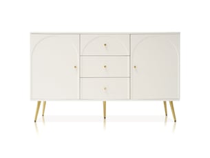Commode 3 tiroir(s)    BGSRYAO  coloris blanc largeur 140 cm