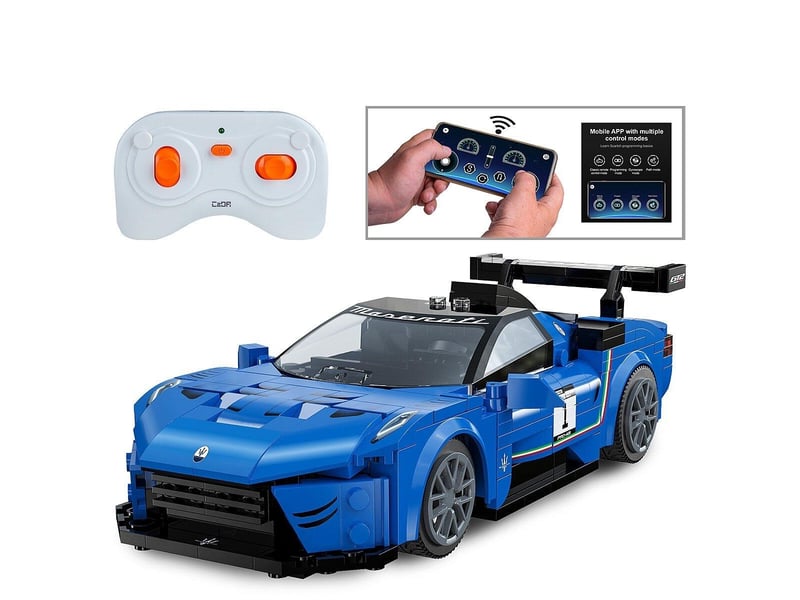  Cada maserati gt2 1:20 bleu 2,4ghz bricks 402877 - Conforama C
