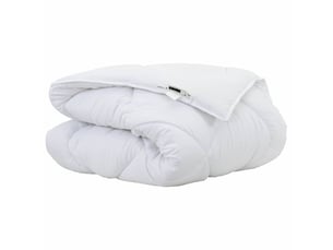 Duvet d'hiver - couette 220 x 135 x 5 cm hiver - couette polyester blanc respirant