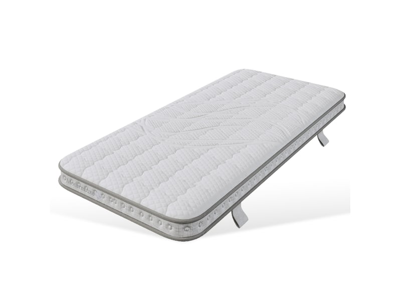  Couchage 90x190x10 cm à ressorts ensachés, 7 zones, h3, blanc  - Conforama A