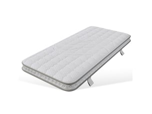 Matelas 90x190 cm HAVRYA Ressorts ensachés + mousse soutien Ferme épaisseur 10 cm