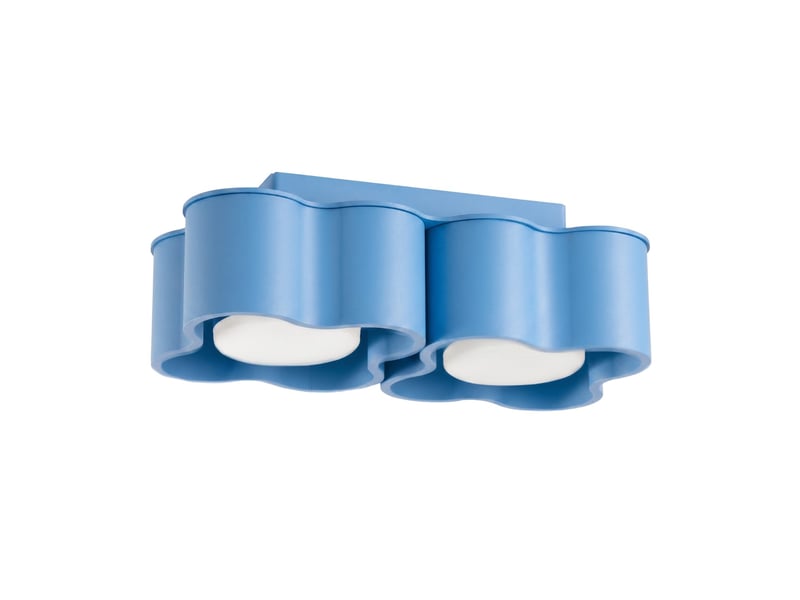  Plafonnier ovio 2 azur gx53 aluminium moderne 8x24.5x12cm SL.3404 - Conforama A