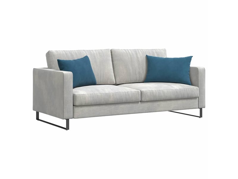 Lot de 2 coussins de canapé, coussins décoratifs bleu 60 x 40 cm cf59005 - Conforama C