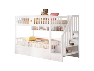 Lit simple 90x200 cm    coloris blanc