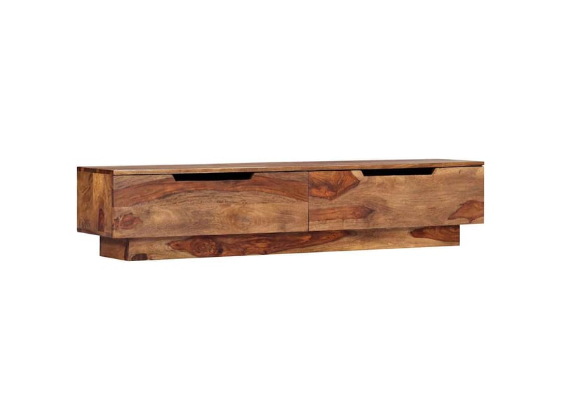  Meuble tv - banc tv - meuble de rangement 145x30x30 cm bois massif  - Conforama B