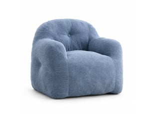 Fauteuil fixe <strong>MODENVIE</strong> <strong></strong> Tissu bleu vendu A l'unité
