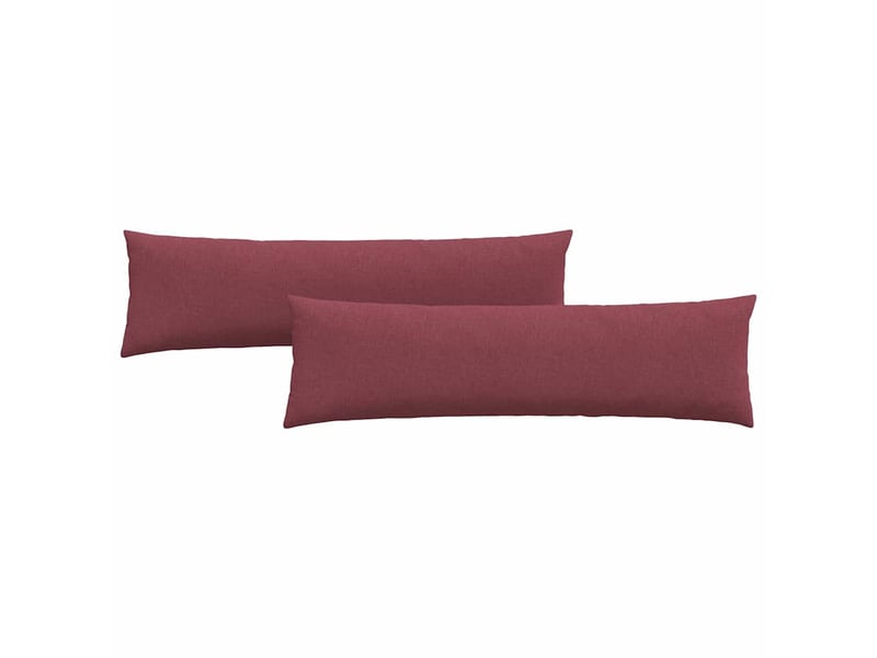  Lot de 2 coussins de canapé, coussins décoratifs tissu bordeaux 145 x 40 cm cf58795  - Conforama A