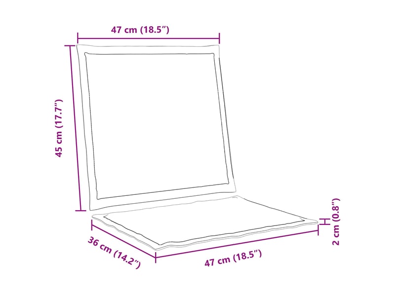 Coussins de siège et de dos polyester gris clair 47 x 45 x 2 cm cf60814 - Conforama E