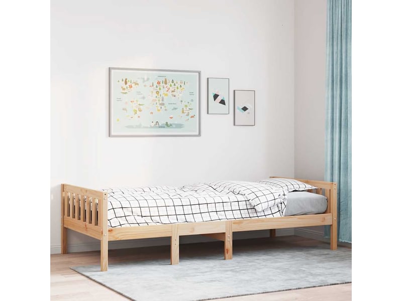  Lit pour enfants - lit jeune sans matelas 90x190 cm bois de pin massif  - Conforama B