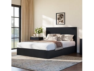Lit coffre 160x200 cm MAISENTIEL coloris noir