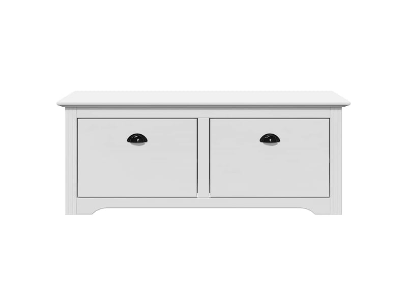  Banc de couloir, banc de rangement bodo blanc 114x40x45 cm  - Conforama D