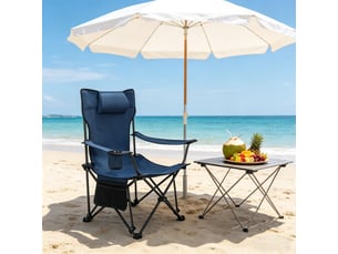 Fauteuil de camping pliant,115x84x88,5 cm,avec repose-pieds,tissu oxford,bleu