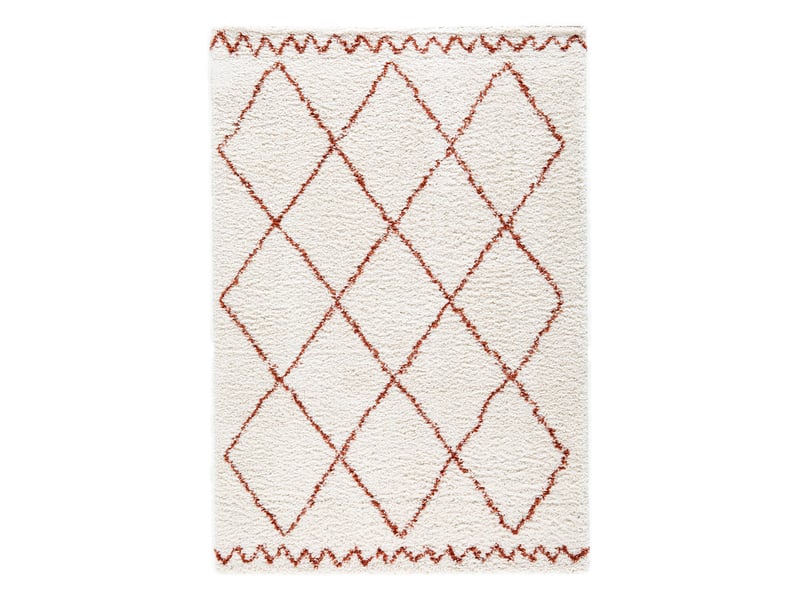  Bobochic tapis poils longs simon motifs graphiques beige 200x290 SIMON - Conforama A