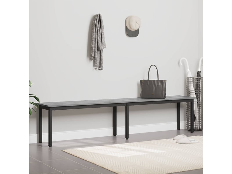  Banc d'entrée, banc d'intérieur gris sonoma 200x35x45 cm bois d'ingénierie  - Conforama D