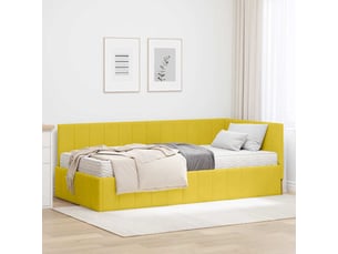 Lit simple 90x190 cm    coloris jaune